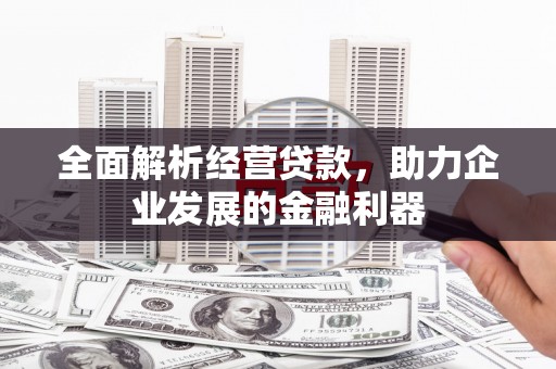 奎文全面解析经营贷款，助力企业发展的金融利器