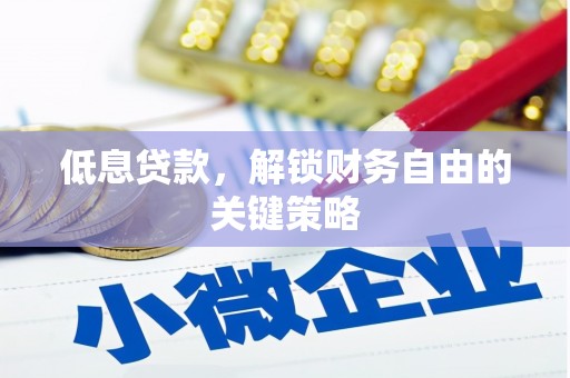 奎文低息贷款，解锁财务自由的关键策略