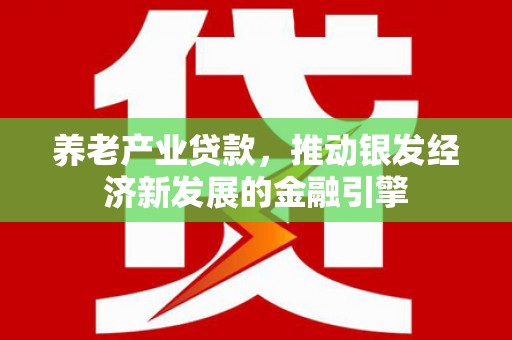奎文养老产业贷款，推动银发经济新发展的金融引擎