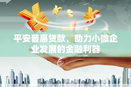 奎文平安普惠贷款，助力小微企业发展的金融利器