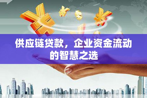 奎文供应链贷款，企业资金流动的智慧之选