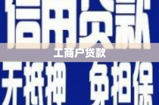 奎文工商户贷款