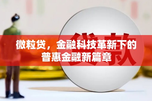 奎文微粒贷，金融科技革新下的普惠金融新篇章