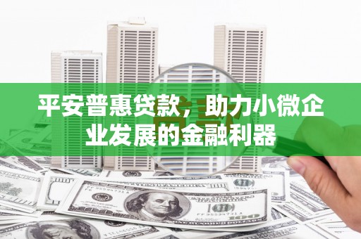 奎文平安普惠贷款，助力小微企业发展的金融利器