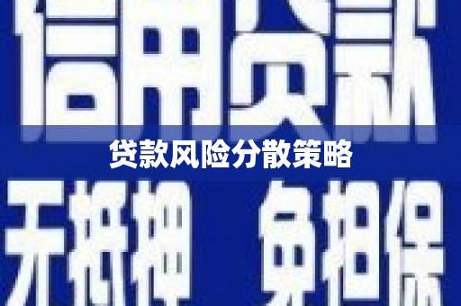 奎文贷款风险分散策略