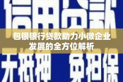 奎文包银银行贷款助力小微企业发展的全方位解析