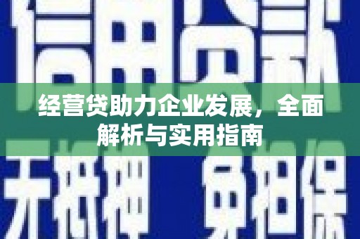 奎文经营贷助力企业发展，全面解析与实用指南