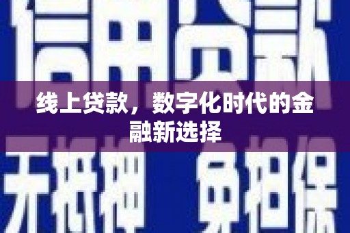 奎文线上贷款，数字化时代的金融新选择