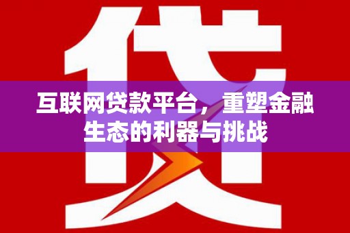 奎文互联网贷款平台，重塑金融生态的利器与挑战