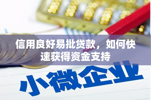 奎文信用良好易批贷款，如何快速获得资金支持