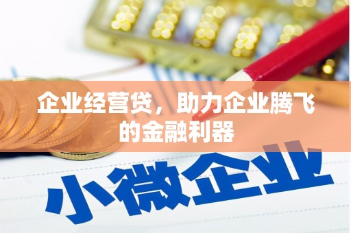 奎文企业经营贷，助力企业腾飞的金融利器